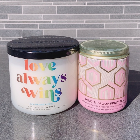 BBW Sun-Washed citrus candle & Ice Dragonfruit tea candle Bundle - Picture 9 of 11